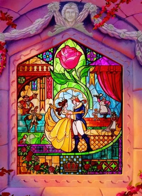 beauty and the beast stained glass window|beauty and the beast notebook.